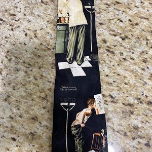 Vintage Norman Rockwell Saturday Evening Post Doctor Silk Necktie Tie